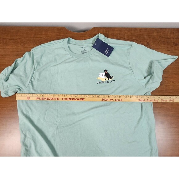 Crown & Ivy ~ Men's Short Sleeve T-Shirt ~ Color Teal ~ Size 2XL ~ NWT - Picture 8 of 9